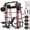 M11 home gym package-Red (bench & barbell & 230LBS plates & accessories), variant on Mikolo M11 Smith Machine, Complete Starter Home Gym Package, 2200 lbs Power Rack with 230LBS Plates and Weight Bench, Total Body Strength Training Cage