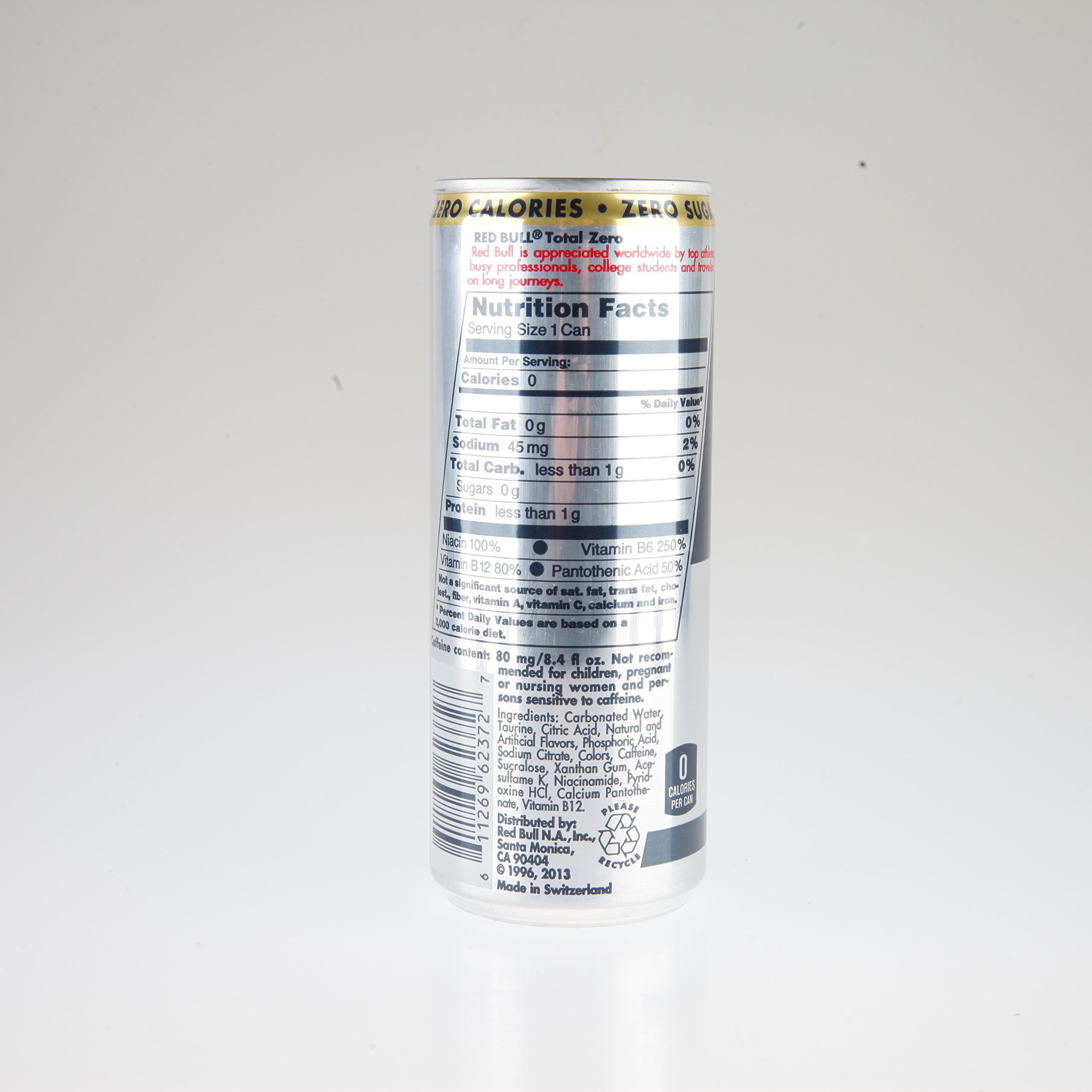Red Bull Energy Drink 8.4 Fl Oz 12 Pack (Total Zero)