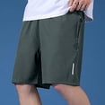 thumbnail image 2 of Daiosportswear Men'S Athletic Shorts Running Shorts Quick Dry Workout Shorts Lightweight Gym Basketball Shorts with Zipper Pockets Gray 24(XXXXXXXXL), 2 of 5