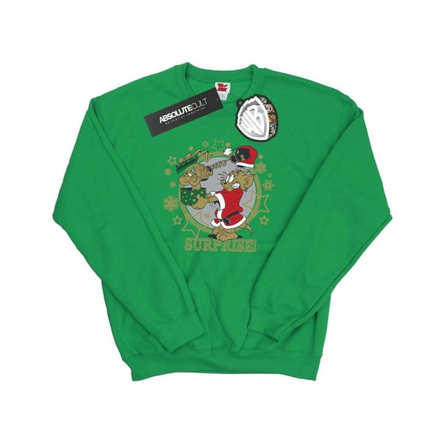 Tom And Jerry Chandail en Molleton Surprise de Noël pour Hommes