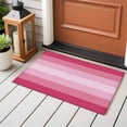 thumbnail image 4 of 2x3 Ft Entryway Area Rug, Pink Ombre Kitchen Rug Runner Washable Floor Mat, Gradient Pink Woods Farmhouse Non Slip Indoor Door Mat Throw Carpet for Bathroom Living Room Bedroom, 4 of 8