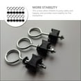 thumbnail image 2 of LEORX 3Pack Trampoline Frame Screws Round Black 9.50X3.00X2.00Cm for Stabilization Trampoline Parts, 2 of 8