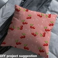 thumbnail image 2 of Feelyou Red Cherry Fabric by the Yard 1 Yard, Cartoon Fruit Room Decor Fabric by the Yard, Teenager Boys Girls Fabric for Sewing, Microfiber Bedroom Decor, 2 of 6