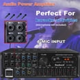 thumbnail image 6 of Audew Amplifier Car Audio, 4-Channel Car Amplifier, 7800W Peak Power 200W RMS 12V-13.8V High Performance Audio Amplifier, 6 of 11