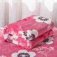 Sanrios Y2K Hello Kittys Flannel Blanket Anime Covered Super Soft