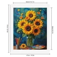 thumbnail image 2 of Paint By Numbers Kit for Adults Beginner - DIY Sunflower Art Supplies Still Life Canvas Painting Kits for Adults, Frameless Paint By Number for Adults for Home Wall Decor 16x20 Inch, 2 of 7