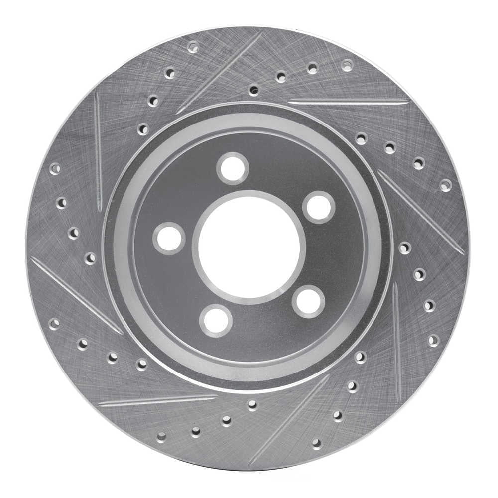 Dynamic Friction Company 631-42020R DFC Brake Rotor - Drilled And Slotted - Silver