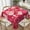 Pink Red Hearts, variant on Valentines Tablecloth 60 Inch Round Plaid Table Cloth Valentine''s Day Decorations Tablecloth Red Love Heart Table Cover Washable Polyester Tablecloth for Party Holiday Kitchen Dining Room Decor