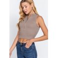 thumbnail image 3 of Sleeveless Rib Sweater Top W/zipper, 3 of 5