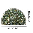 thumbnail image 3 of 3D Visual Illusion Mosaic Tree Pattern Semicircular Doormat For Entryway Hallway Indoor Outdoor Living Space, 40*60Cm Size Dirt-Resistant Wear-Resistant, Non-Slip Durable Stylish, 3 of 4