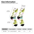 thumbnail image 2 of Rateoe Cartoon Frogs for Women Casual Calf Socks - Cute Crew Socks - Thin Soft Above Ankle Socks Size 5-11, 2 of 6