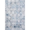 thumbnail image 1 of Dynamic Rugs MO461666115 3 ft. 6 in. x 5 ft. 6 in. Mosaic 1666 Rectangle Contemporary Area Rug - 115 Cream, Grey & Blue, 1 of 1