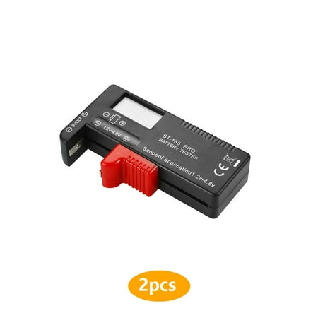 

2pcs 168 POR Digital Lithium Battery Checkered Load Analyzer Display Check AAA AA Button Cell Universal Capacity Test