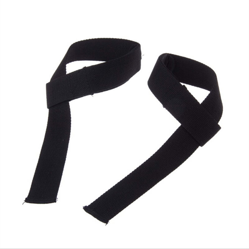 WHITE Weight Lifting Training Straps Figure 8's Gym Hand Bar Wrist Support Strap 