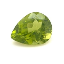 Certified Real 2.25 Carat Peridot Pear Shape Brilliant Cut 10x8 mm Loose Gemstone August Birthstone
