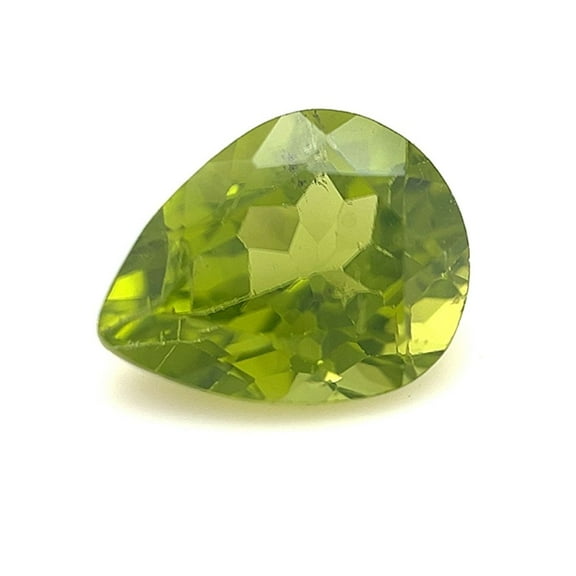 Certified Real 2.25 Carat Peridot Pear Shape Brilliant Cut 10x8 mm Loose Gemstone August Birthstone