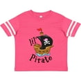 thumbnail image 3 of Inktastic Lil' Pirate Pirate Ship, Pink Bandana Boys or Girls Toddler T-Shirt, 3 of 5