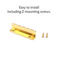 thumbnail image 1 of Guitar Nut L-Shaped 6 String Pillows Metal Lightweight Slotted Sturdy Durable Musical Instrument Electric Bass Kit Supplies Gold, 1 of 9