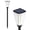 B, variant on Dademeo 2 Pack Solar Pathway Lights 27 Inch Black Waterproof LED Garden Stake for Yard Walkway Driveway Outdoor Decor