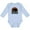 AE-Light Blue, variant on Wyoming Buffalo Retro Sunset Boys or Girls Long Sleeve Baby Bodysuit
