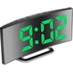 thumbnail image 1 of Digital Silent Non-Ticking Alarm Clock for Bedrooms, 7'Large LED Mirror Screen, 2 Brightness Mode, 12/24H, Temperature, Date, Night Light, Snooze, US, 1 of 5