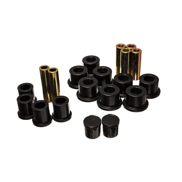 Energy Suspension Leaf Spring Bushing 5.2118G Black; Polyurethane