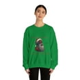 thumbnail image 4 of Singing Santa Black Unisex Heavy Blend™ Crewneck Sweatshirt, 4 of 4