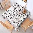 thumbnail image 2 of White Cow Moo Spot Pattern Square Tablecloth,Waterproof Square Table Cover,Wipeable Spillproof Washable Table Cover for Home Kitchen Party Decor 42"X42"(107x107cm), 2 of 6