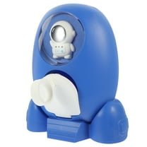 Blue Plastic Rocket-Shaped Piggy Bank for Storage with Adorable Design and Wide Application 6.5
