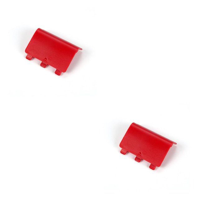 Injueey Cubierta de la del control inalámbrico Baterías a prueba de agua a prueba de polvo Contenedor Tapa de la carcasa Interruptor Rojo 2piezas