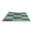 thumbnail image 2 of Ahgly Company Machine Washable Indoor Round Abstract Light Blue Contemporary Area Rugs, 3' Round, 2 of 4