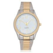 George Adult Male Two-Tone Silver and Gold Analog Watch with Expansion Bracelet (4156WMM)