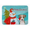 thumbnail image 1 of Carolines Treasures BB1822RUG Snowman with Jack Russell Terrier Machine Washable Memory Foam Mat, 1 of 4