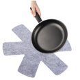 thumbnail image 4 of SASABAXI 12 Pcs Cooking Pan Mat Pot Protectors for Nonstick Pans Grey Insulation, 4 of 6