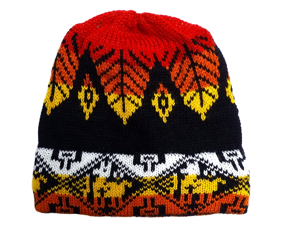 Tribal print beanie Clearance