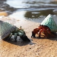 thumbnail image 7 of Holzlrgus 4 Pcs Hermit Crab Figurines Realistic Sea Creature Model Plastic Beach Animals Action Figure for Birthday Party Collection Gifts, 7 of 7