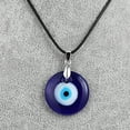 thumbnail image 3 of Collar con colgante de ojo de cristal de 3 cm, joyería de cristal de ojo del diablo de Europa y América, 3 of 6