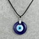 thumbnail image 5 of Collar con colgante de ojo de cristal de 3 cm, joyería de cristal de ojo del diablo de Europa y América, 5 of 6