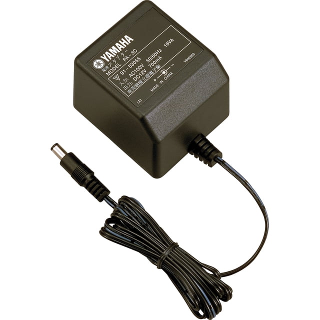 Adaptador AC y fuente de alimentación Yamaha DC12V 700mA 12.5W PA-3C