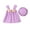 Purple, variant on JoyHoop Baby Girl Clothes Newborn Dress Summer Toddler Girls' Clothing Casual Sundress with Cute Hat Infant Outfits