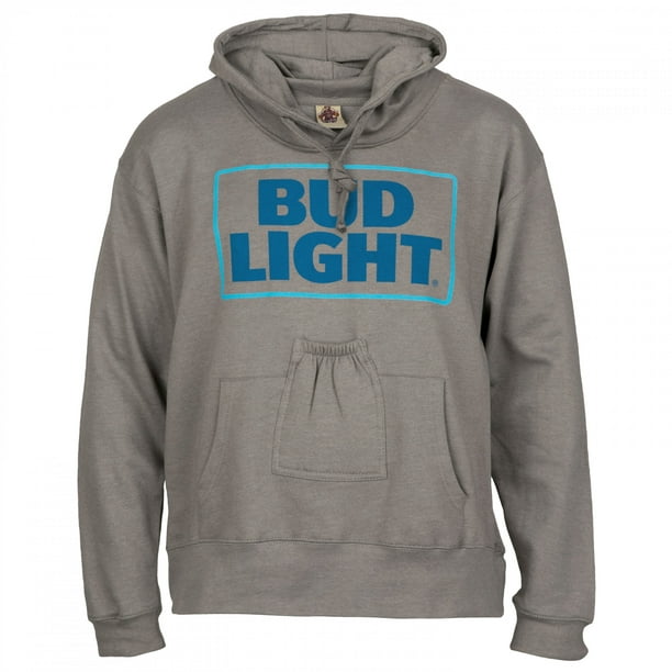 Bud Light 23622-Medium Bud Light Beer Pouch Hoodie - Medium