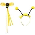 thumbnail image 6 of Doomiva Bumble Bee Dress Up Set Bee Wings Antenna Headwear Wand Insect Bug Fancy Dress for Party Show Type N-6 One Size, 6 of 7