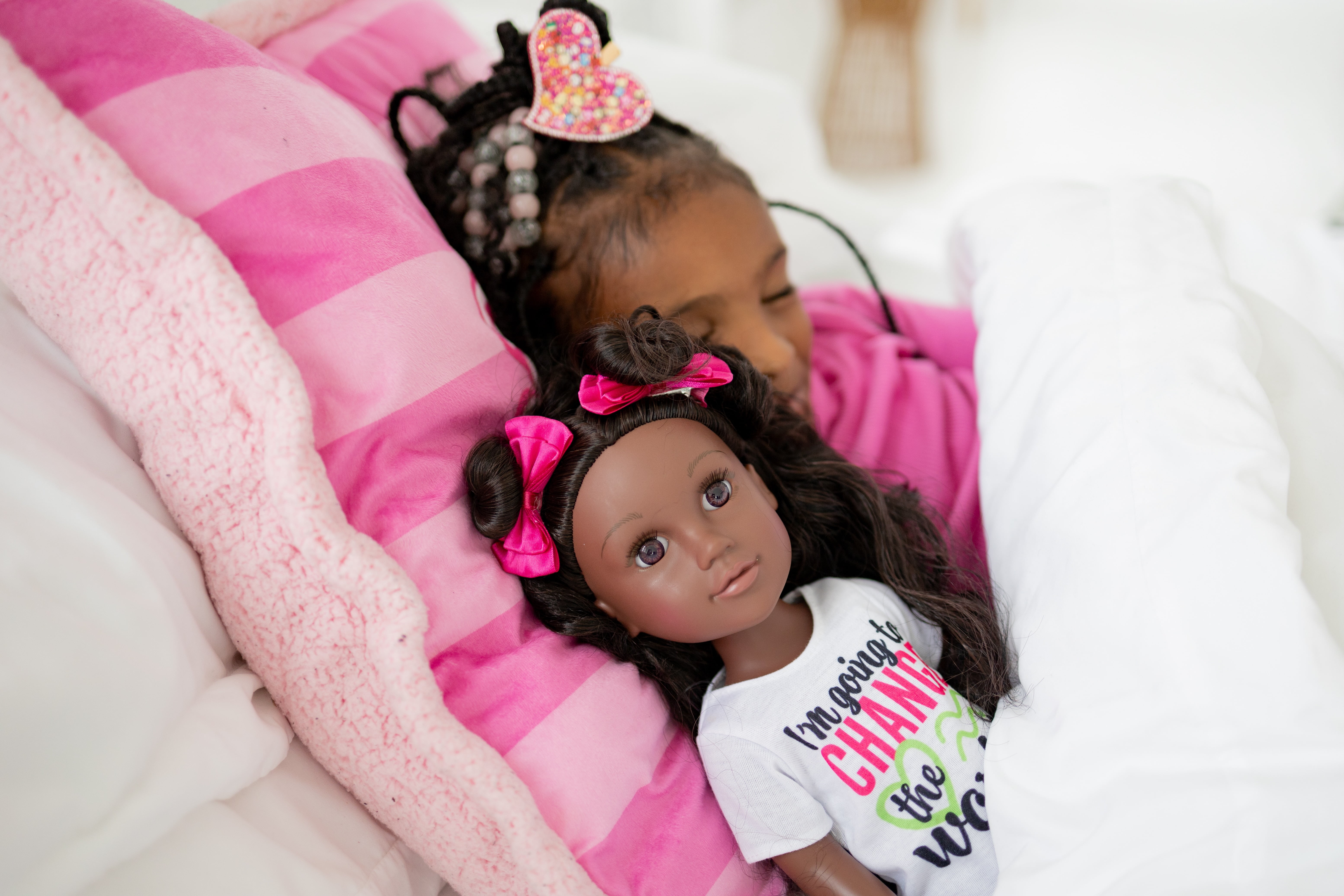 Early Affirmation Dolls Kyya Doll, 18 Inches Premium Talking Doll, African American, Black Hair