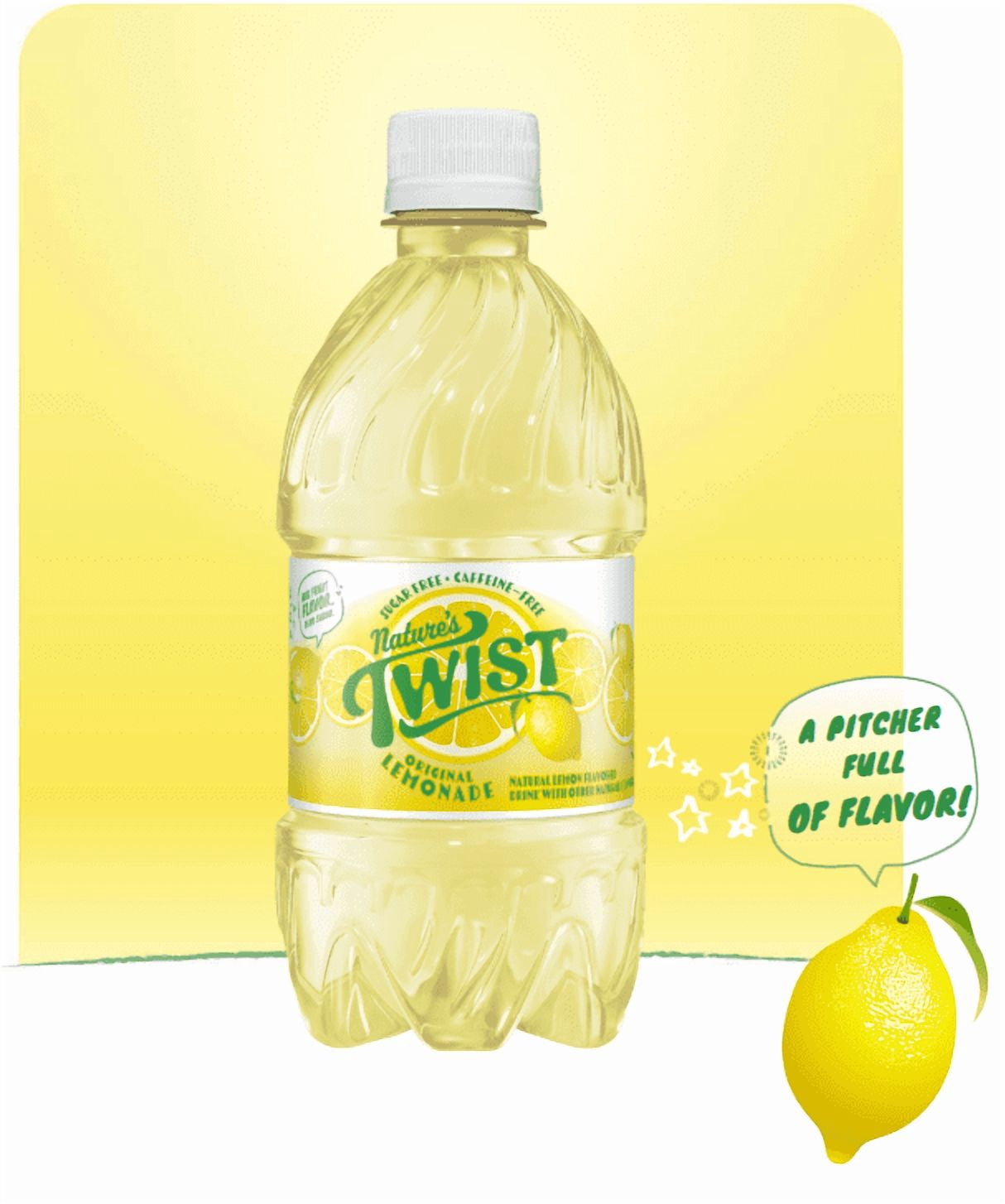 Nature's Twist Sugar Free Lemonade, 16.9 Ounce (24 Pack)