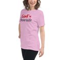 thumbnail image 3 of God’s Favorite Women’s T-Shirt, Religious graphic tees, Women Tshirt Graphic,  Women T Shirts Short Sleeve  (Heather Prism Lilac, 3XL), 3 of 6