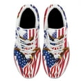 thumbnail image 2 of God Bless America Print Sneakers Lightweight Comfortable Running Shoes for Men Women White Size 7.5, 2 of 7