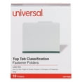 thumbnail image 4 of Eight-Section Pressboard Classification Folders, 3 Dividers, Letter Size, Gray, 10/Box, 4 of 7
