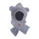 thumbnail image 2 of Gorro de animales de peluche 2 en 1 con bufanda gris jinwen, 2 of 8