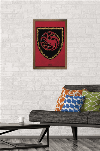 House of the Dragon - Shield Wall Poster, 14.725" x 22.375" Framed