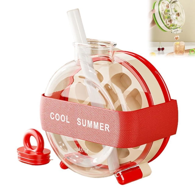 Plastic Ice Cube Maker with Enclosed Dust-Free Tray, Effortless One-Step Ice Release, Zero-Contact Quick Refilling for Home Kitchen & Picnic Use, 4.72 Inch Width, Portable Freezing Mold
